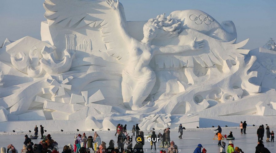 مجسمه های برفی ساخته شده در هاربین چین
